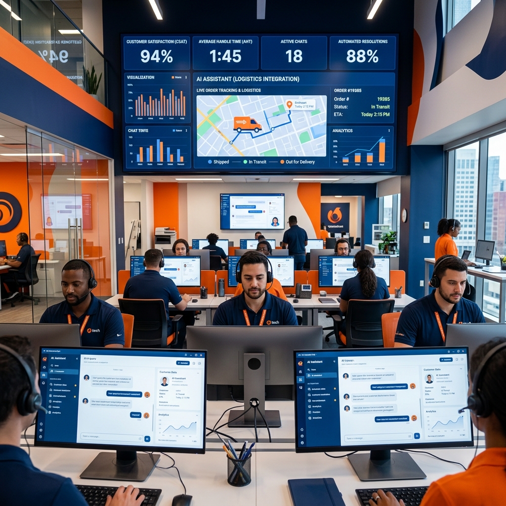 AI Customer Support Center with Automated Order Tracking