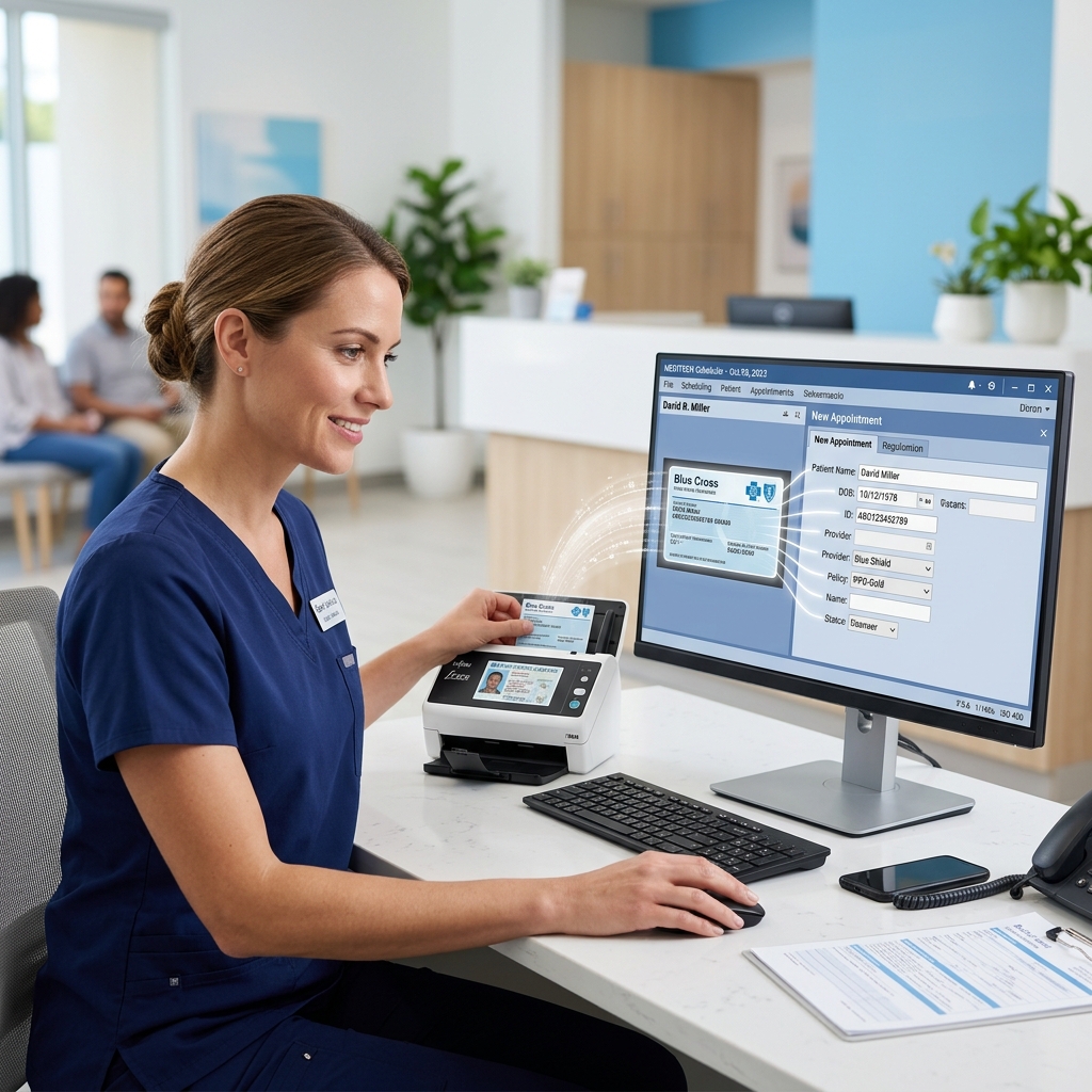 AI-Based Medical Card Data Extraction for Appointment Scheduling